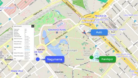 FlexCom térképes GPS megjelenítés